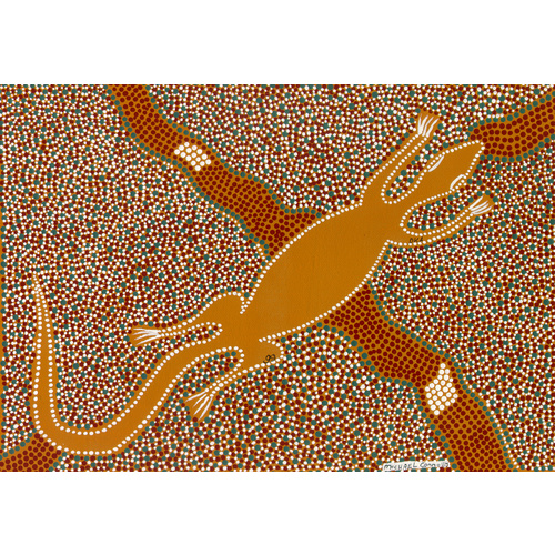 DKA Postcard - Oola the Lizard