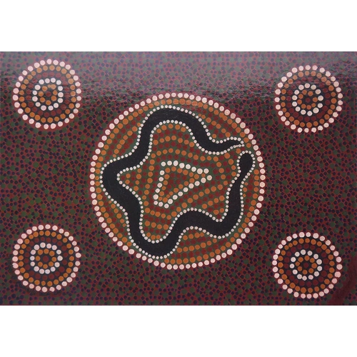 Black Snake - POSTCARD - Dreamtime Kullilla Aboriginal Art