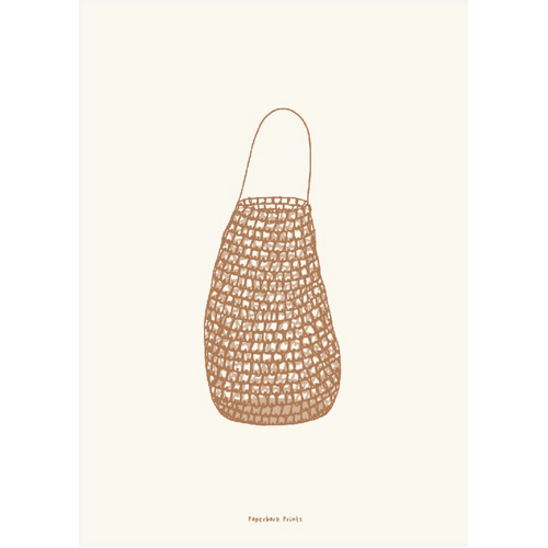 Paperbark Prints Ready-to-Frame A4 Print - Dilly Bag (Raw)