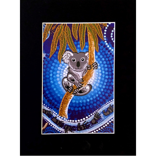 Ready-to-Frame Aboriginal Art Print (15cm x 20cm) - Koala