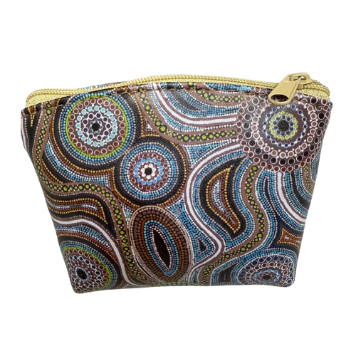 Leather Coin Purse (12cm x 9cm) - My Country #1