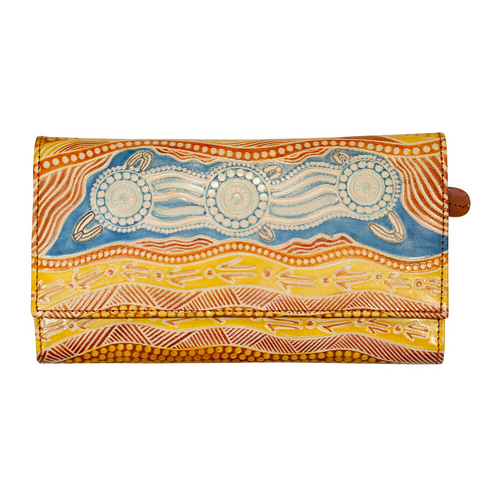 Diwana Dreaming Genuine Leather Travel Case/Wallet (22cm x 12cm) - River of Life