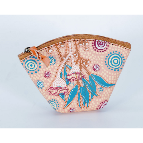 By Meeka Genuine Leather Coin Purse (12cm x 8cm) - Gumflowers