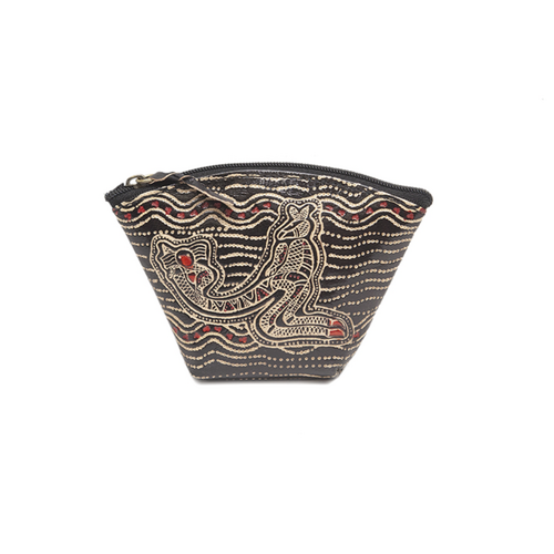 Muralappi Journey Genuine Leather Coin Purse (12cm x 8cm) - Kangaroo Koala