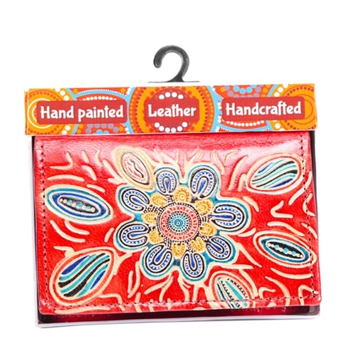 Family Bonds - Muralappi Journey Genuine Leather Folded Card Holder (7.9cm x 10.9cm)