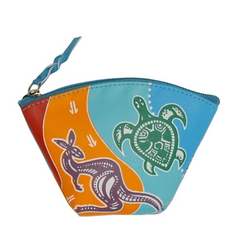 Muralappi Journey Genuine Leather Coin Purse (12cm X 8cm) - Gathering Place