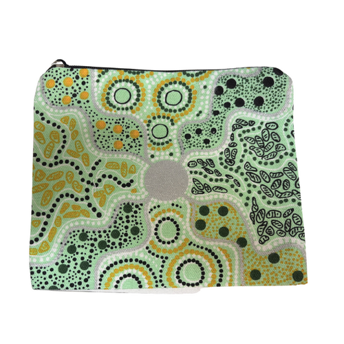 Nanda Girl Cotton Canvas Cosmetic/Utility Case (22cmx17cm) - Spring In The Murchison