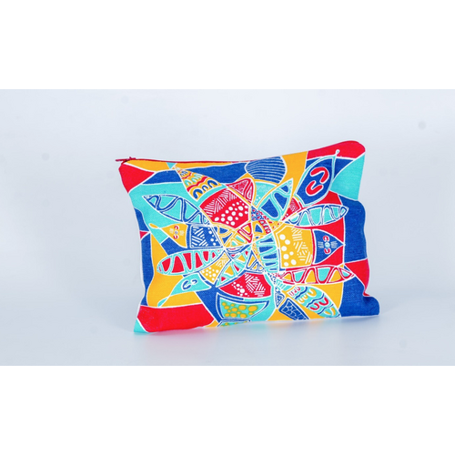 Yakinno Gunditjmarra Dreaming Cotton Canvas Cosmetic/Utility Case (22cmx17cm) - Connecting With Land