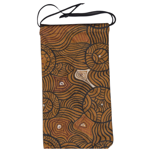 Jukurrpa Aboriginal Music Stick Cloth Padded Pouch Bag