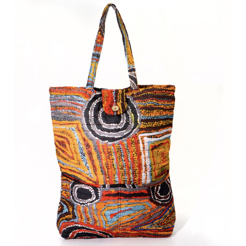 Mina Mina Jukurrpa - Better World Aboriginal Art Quilted Baby Bag [14x20 cm]