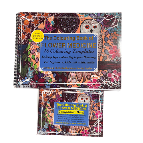Adult Aboriginal Art Colouring Book - Flower Medicine (2 book set)