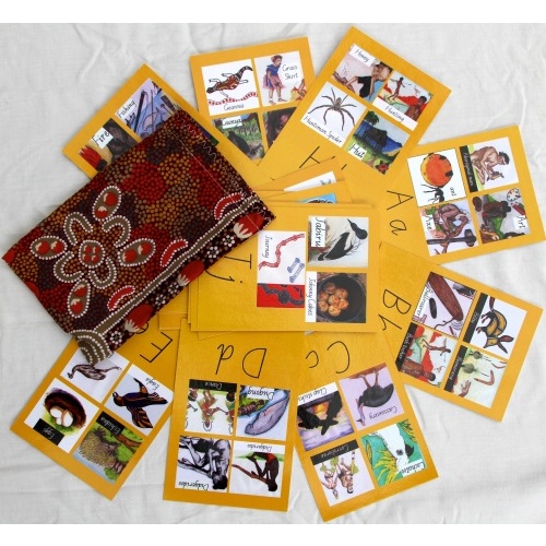 Gecko Educational Comparison Cards - Aboriginal ABC Alphabet Cards