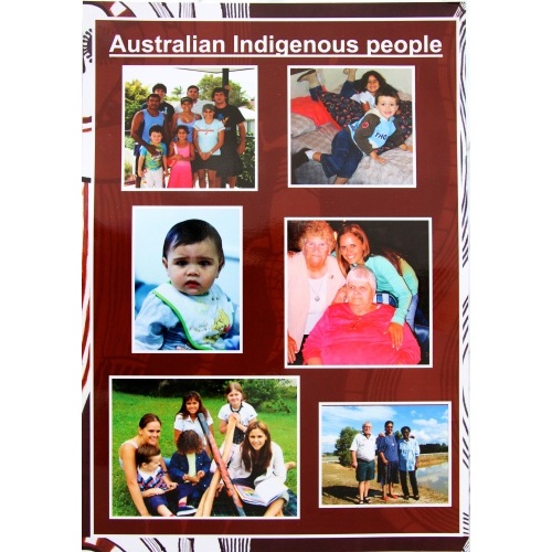 Australian Indigenous People A3 Laminated Poster