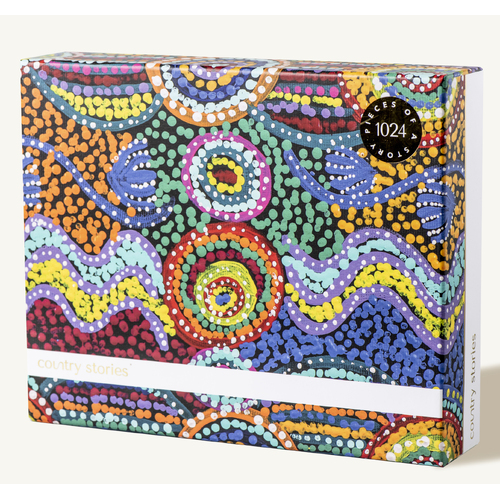 Warlukurlangu Aboriginal Art design 1024 pce Jigsaw Puzzle - Sand Goanna Dreaming