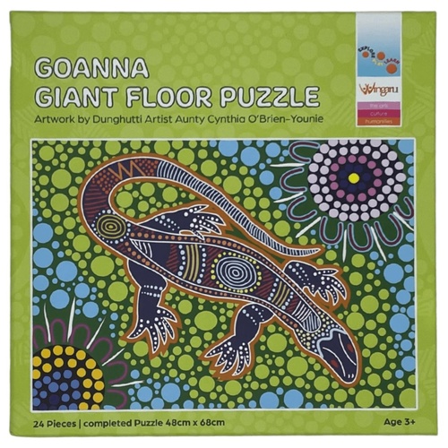 Wingaru Aboriginal Art Giant Floor Puzzle (24pce) - Goanna