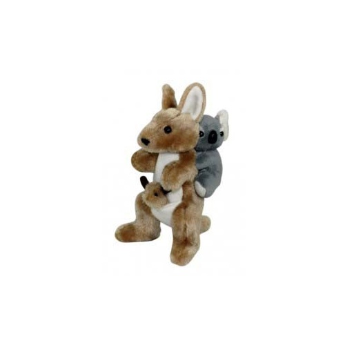 Plush Toy - Jill-a-Roo the Kangaroo with Joey & Koala (23cm]