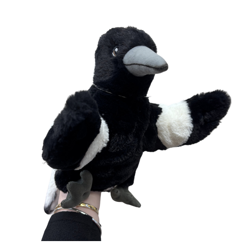 Magpie Handpuppet (25cm) - Plush Toy