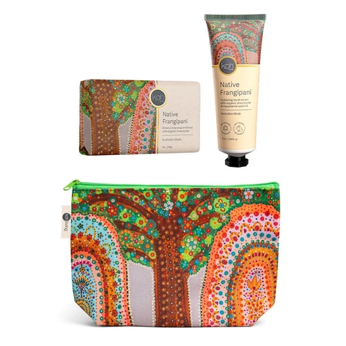 Tree of Life  [Native Frangipani] Hand & Body 3pce Gift Set - KOH Living Aboriginal Art