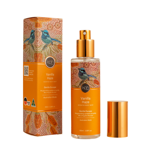 Koh Living Aboriginal Vanilla Haze Scented Body Mist [100ml] - Luina- The Blue Wren