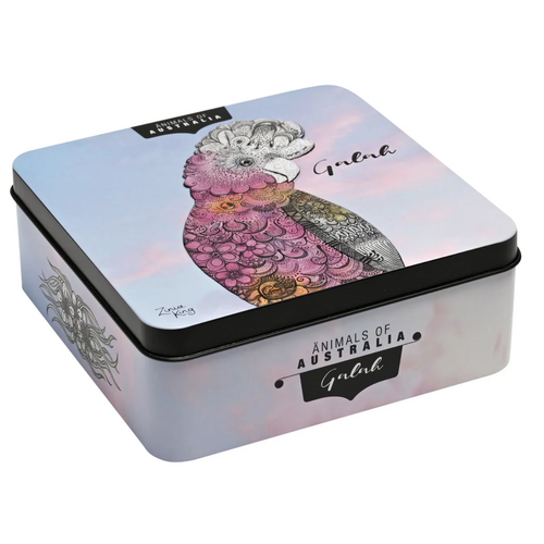 Banksia Red Animals of Australia - Galah Tin (Macadamia Butter Shortbread) 150g
