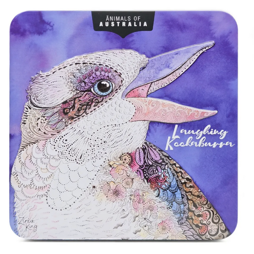 Banksia Red Animals of Australia - Kookaburra Tin (Lemon Myrtle Shortbread) 150g