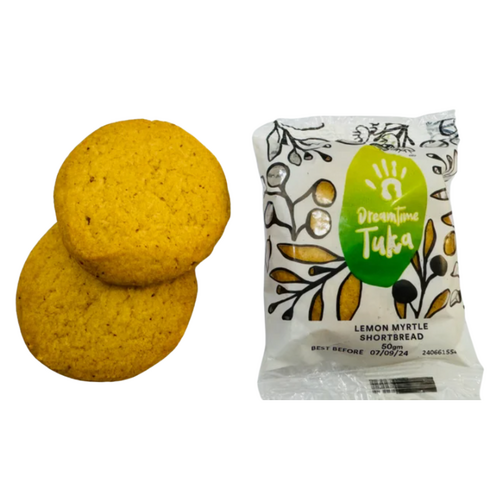Dreamtime Tuka Twin Pack BOX (20) Biscuits (50g) Lemon Myrtle Shortbread