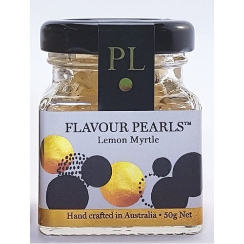 CLEARANCE Lemon Myrtle Flavour Pearls (50g) - Peninsula Larder [BB JUNE 2026]