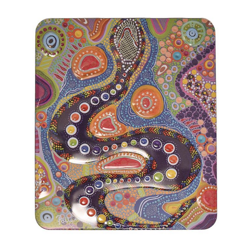 Rainbow Serpent (Jersey Caramel Fudge) 200g - Banksia Red Indigenous design Tin