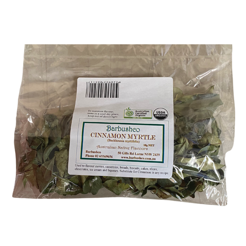CLEARANCE - Barbushco dried Cinnamon Myrtle Leaves 10g [BB OCT 26]