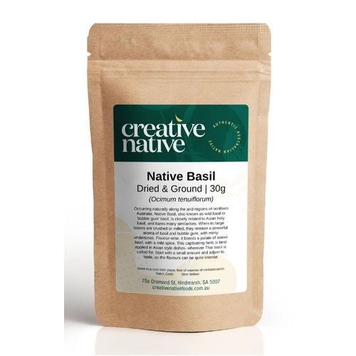 Native Basil Flakes [30g] - Creative Native