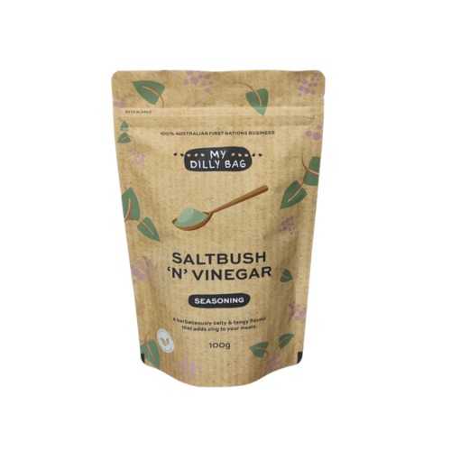 Saltbush 'n' Vinegar (100g)​​​​​​​ Reseal Pouch - My Dilly Bag