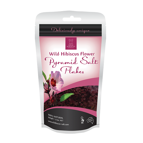 Wild Hibiscus Flower Pyramid Salt Flakes (100g)