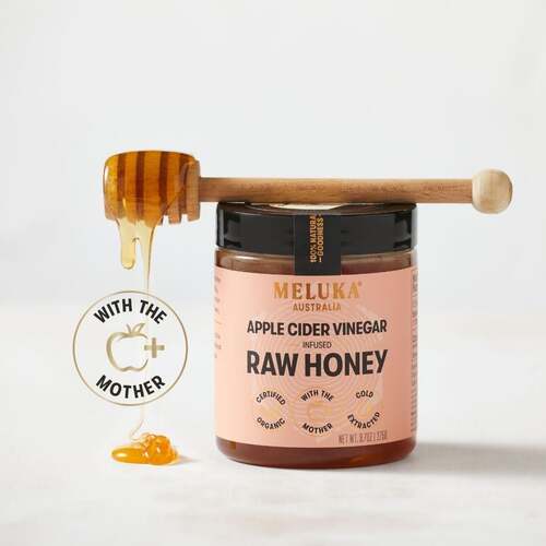 Meluka Australia Apple Cider Vinegar infused Raw Honey (275g)