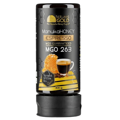 Manuka Honey MGO 263 Espresso [300g] Squeezy Bottle