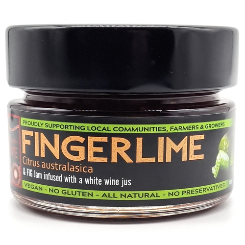 Australian Native Food Co Fingerlime & Black Genoa Fig Jam [160g]