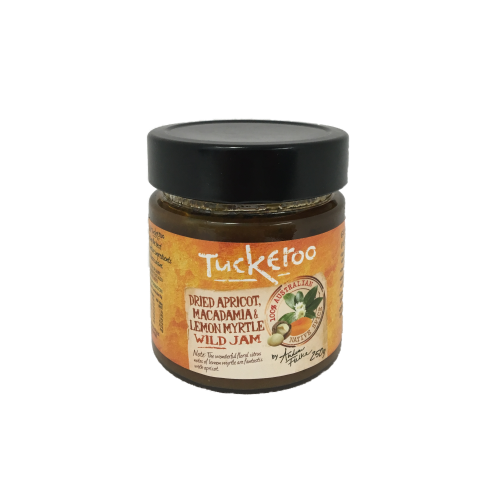 Tuckeroo Dried Apricot, Lemon Myrtle & Macadamia Jam - 250g