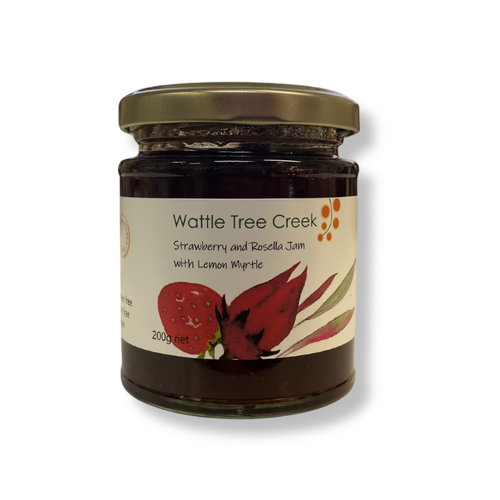 Wattle Tree Creek Strawberry Rosella & Lemon Myrtle Jam (200g)