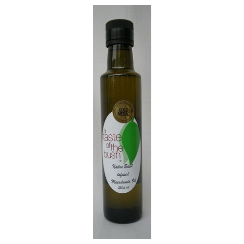 A Taste of the Bush Native Basil infused Macadamia Oil 250mls