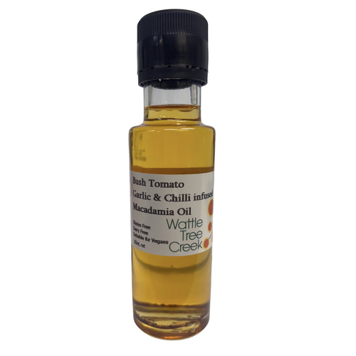 Wattle Tree Creek Bush Tomato Garlic Chilli Macadamia Oil 100mls