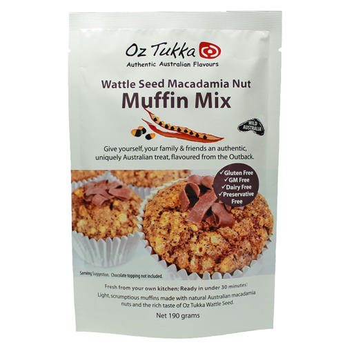 Oz Tukka Wattleseed & Macadamia Nut Muffin Mix (190g)