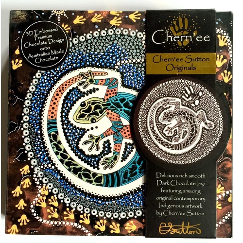 Chern'ee Sutton Giftboxed Chocolate Disc (70g) -Ilipari the Lizard (31/5/26)