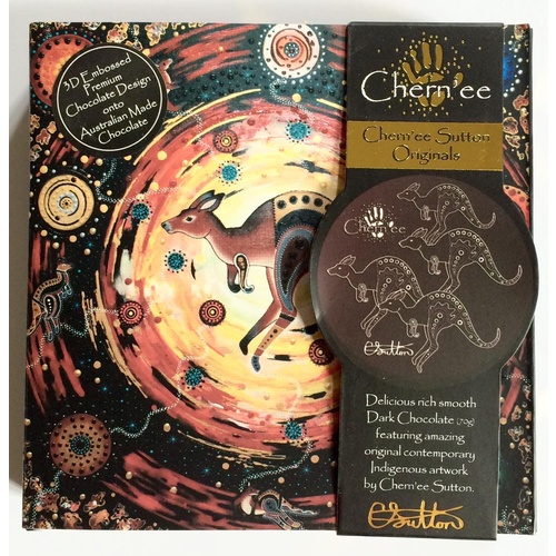 Chern'ee Sutton Giftboxed Chocolate Disc (70g) - Matjumpa the Kangaroo(31/05/26)