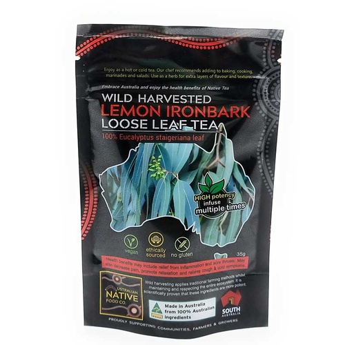 Australian Native Food Co Wild Harvested Loose Leaf Tea 35g | Lemon Ironbark