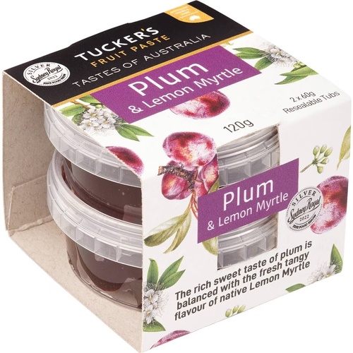 Tuckers Fruit Paste - Plum & Lemon Myrtle (2 x 60g)