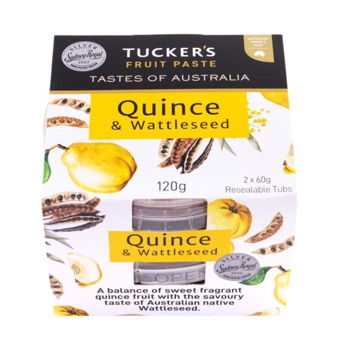 Tuckers Fruit Paste - Quince & Wattleseed (2 x 60g)