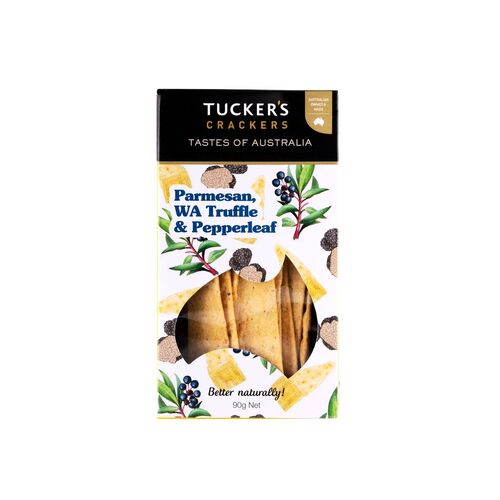 Tuckers Crackers - Parmesan, WA Truffle and Pepperleaf - 90g