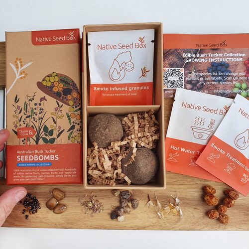Native Seed Box - Australian Bush Tucker [Edible Native] Collection Seedbombs