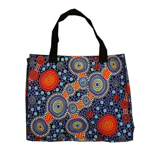 Hogarth Aboriginal Art Canvas Bag - the Journey
