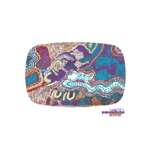 Papulankutja Aboriginal Bone China Platter - The Two Magic Men