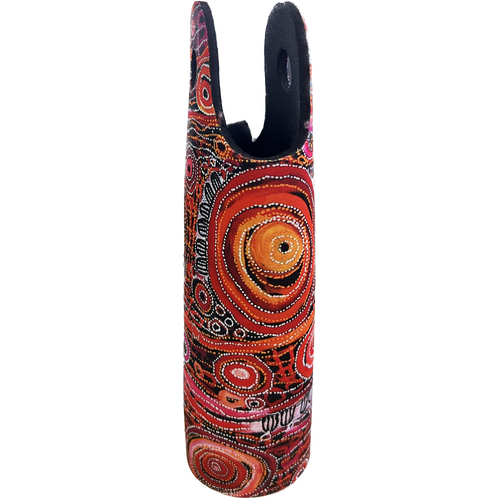 Utopia Aboriginal Art Neoprene Water Bottle Cooler - Awelye (Women's Ceremony)